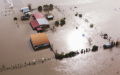 A flooded area after a dike burst Sao Joao do Campo, Coimbra, Portugal. Photograph: Miguel A Lopes/EPA